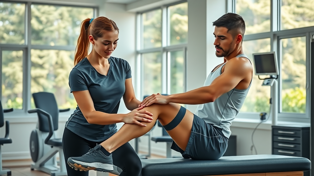 Manual therapy session in Bay Area rehab clinic for physical therapy bay area
